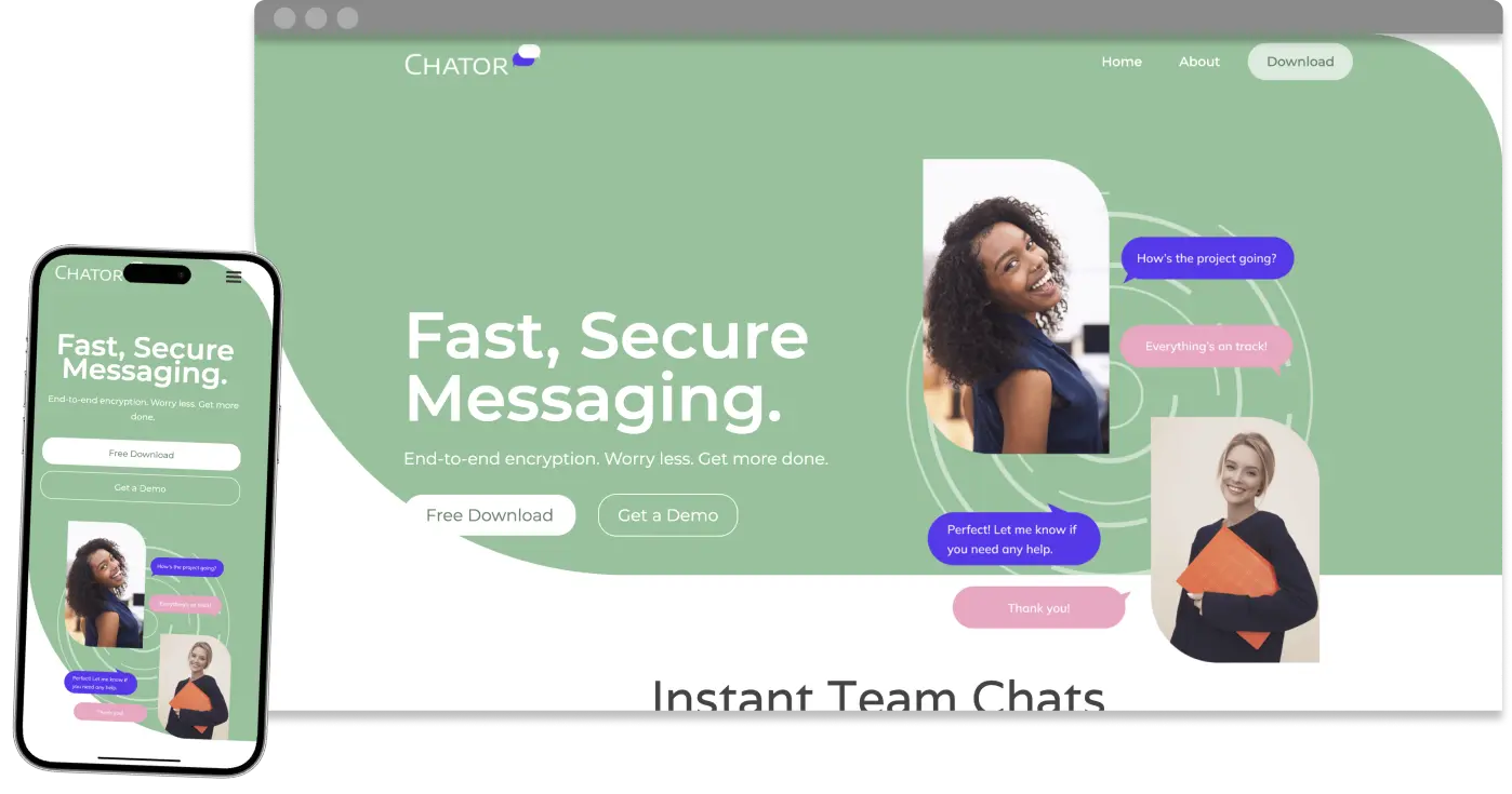 chator app screenshot
